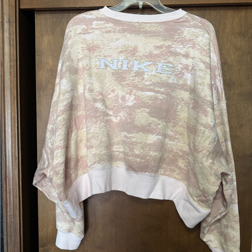 Nike Camouflage Pink and Cream Pullover